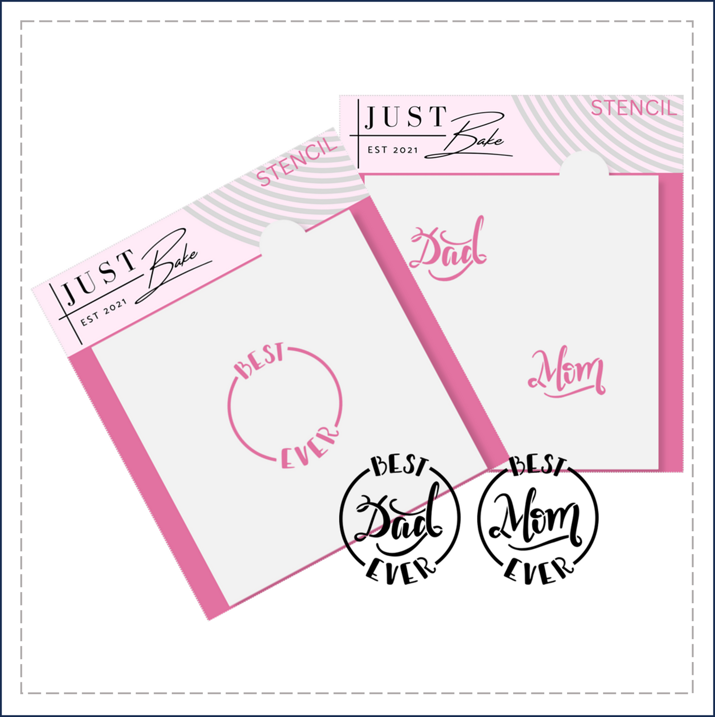 S47 - BEST EVER STENCIL SET OF 2