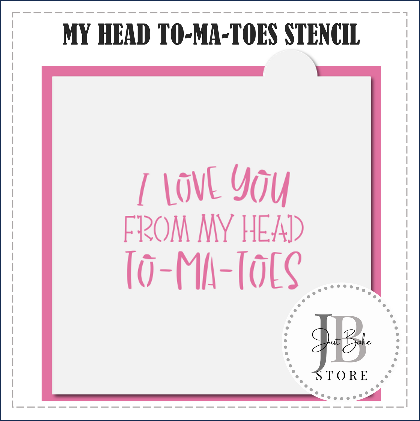 S80 - FROM HY HEAD TO-MA-TOES STENCIL