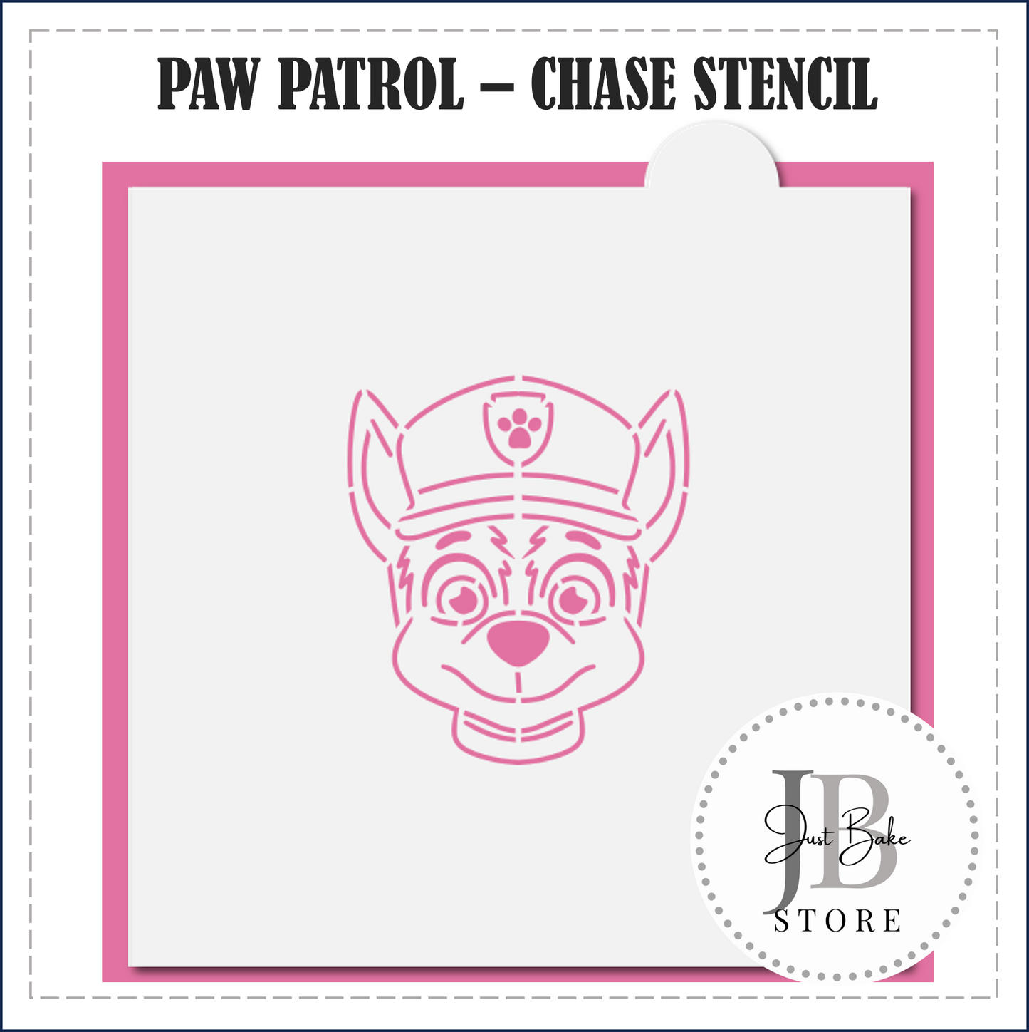 S84 - PAW PATROL - CHASE STENCIL