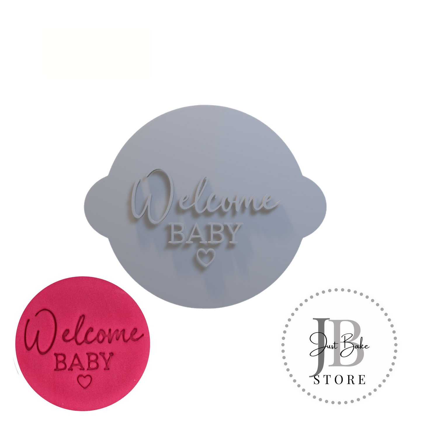 STAMP0009 - Welcome Baby Fondant Stamp