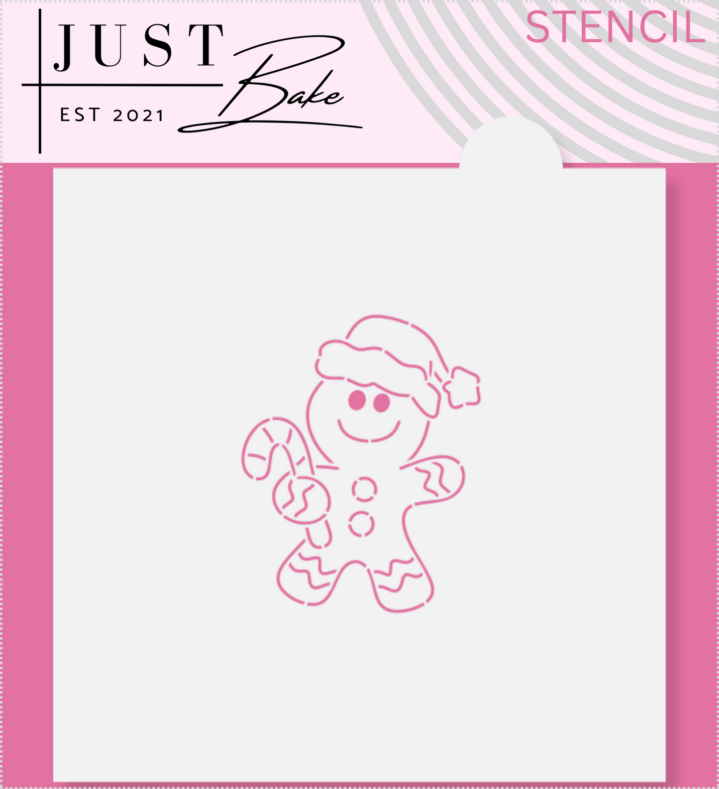 S37 - GINGERBREAD MAN PYO STENCIL
