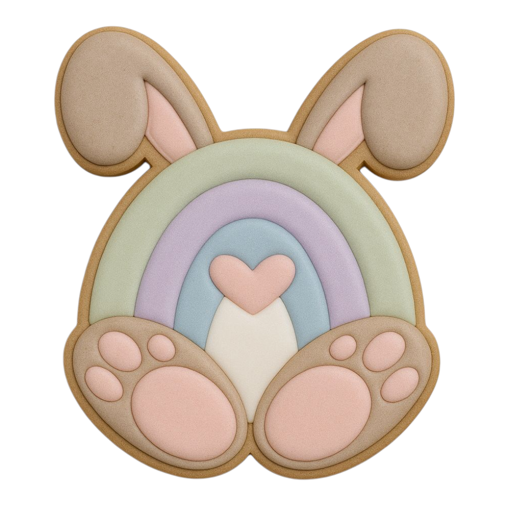 C0463 - Rainbow Bunny Cookie Cutter