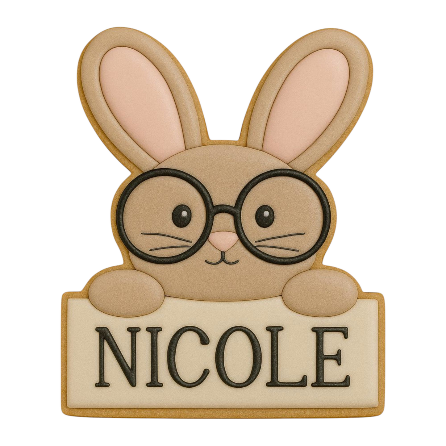 C0328 - Easter Bunny Plaque Cookie Cutter