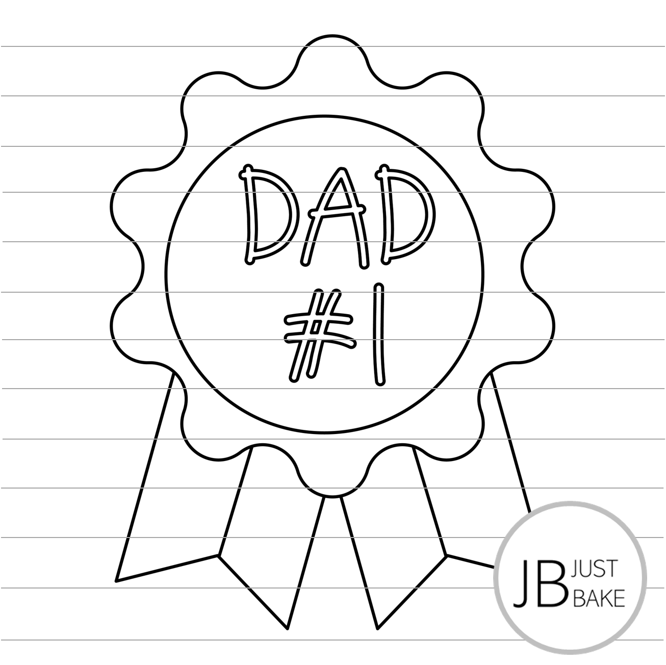 #1 Dad Badge