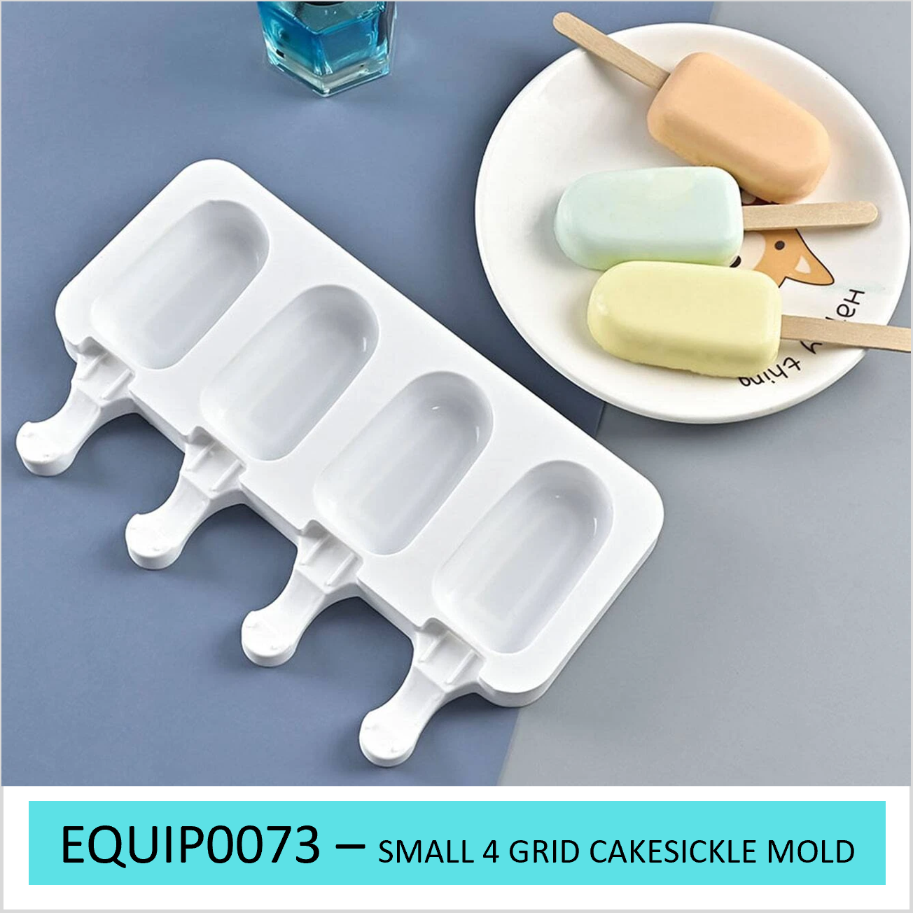 EQUIP0073 - 4 Grid Cakesickle Mold - SMALL