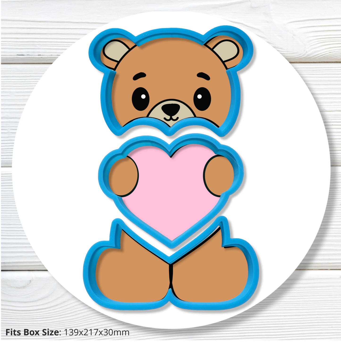 JBS0223 - Bear Set of 3 - Complete Set fits box : Size: 139x217x30mm