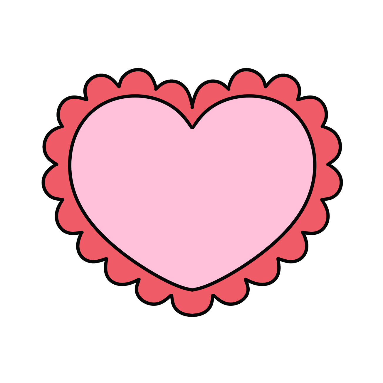 JBS0324 - Scalloped Heart