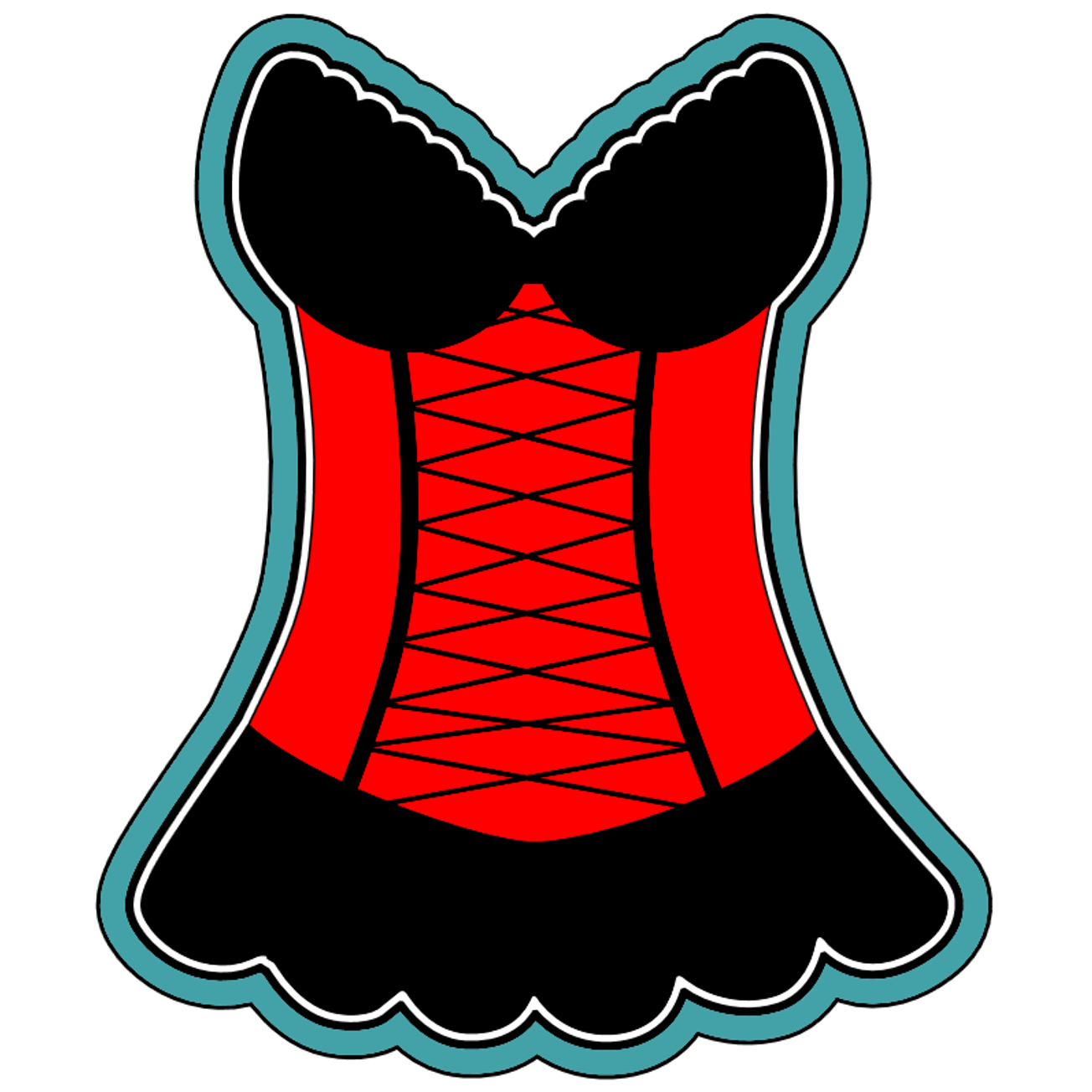 Lingerie 1 Cookie Cutter