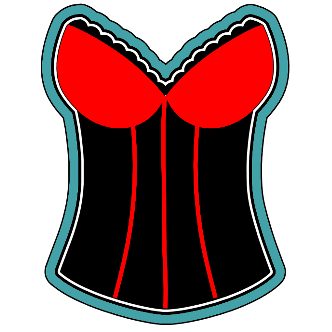 Lingerie 3 Cookie Cutter