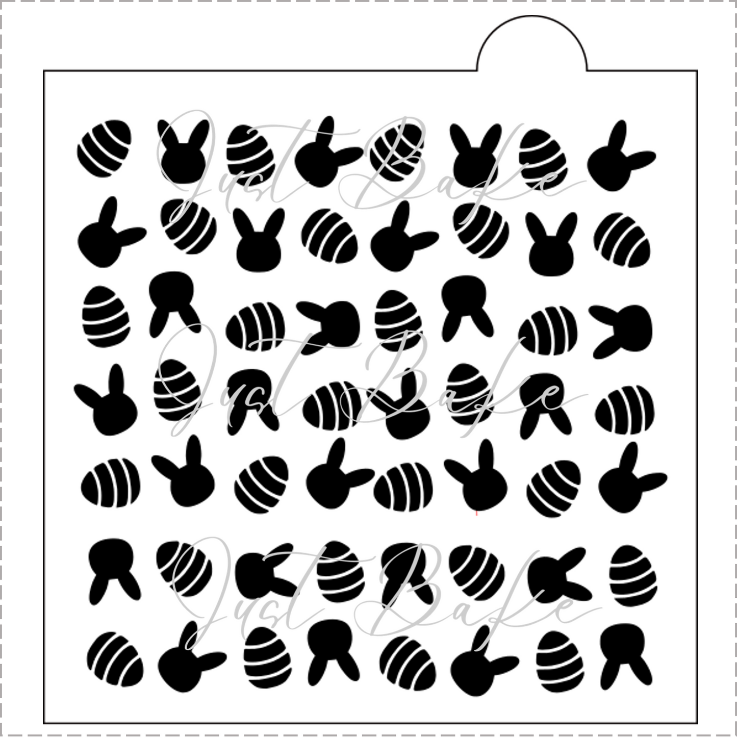 S0063 - Easter Egg and Bunny Stencil