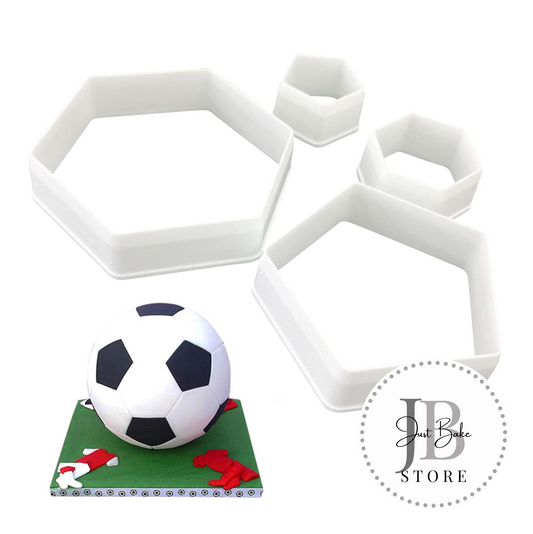 00058 – 4 Piece Soccer Ball Fondant Cutter Set