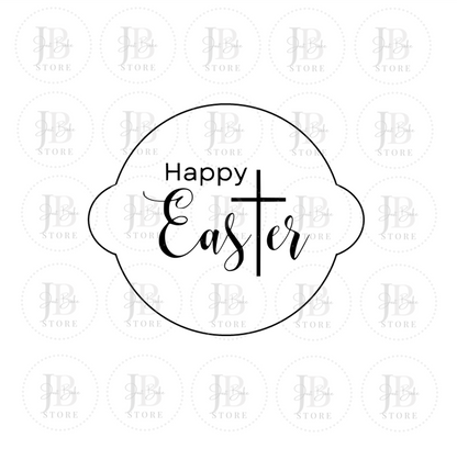 00119 - Happy Easter Fondant Stamp