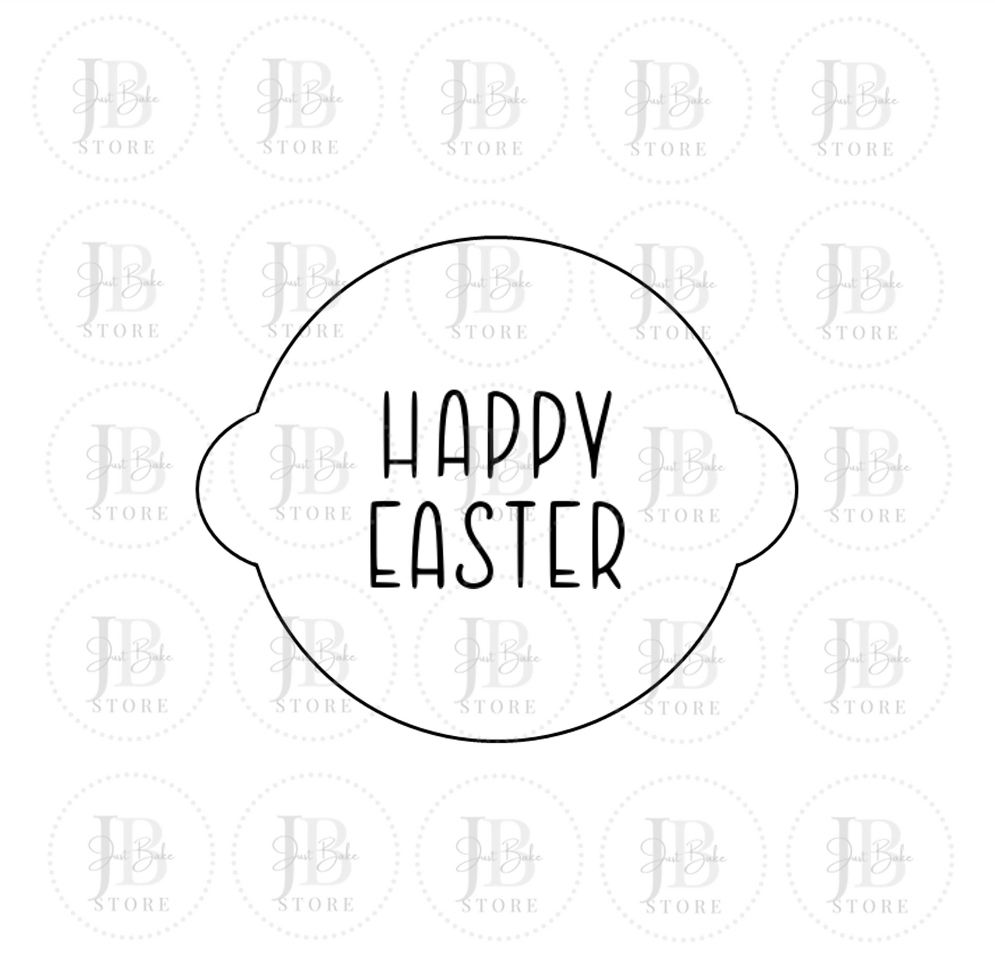 00120 - Happy Easter Fondant Stamp