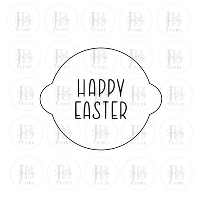 00120 - Happy Easter Fondant Stamp