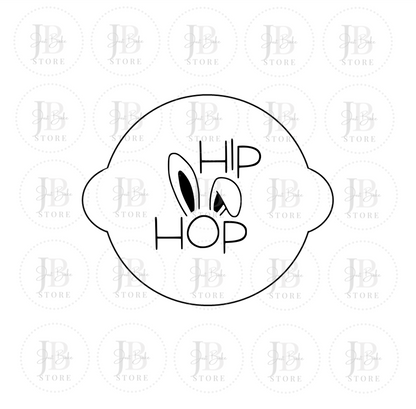 00121 - Hip Hop Fondant Stamp