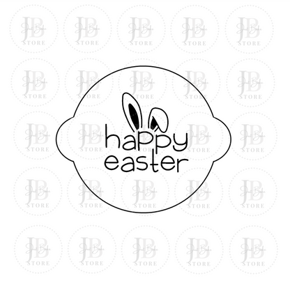 00122 - Happy Easter Fondant Stamp