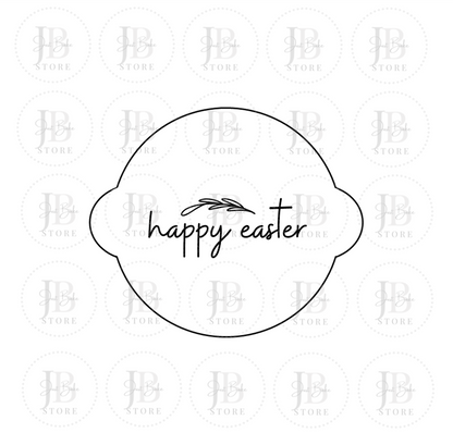 00123 - Happy Easter Fondant Stamp
