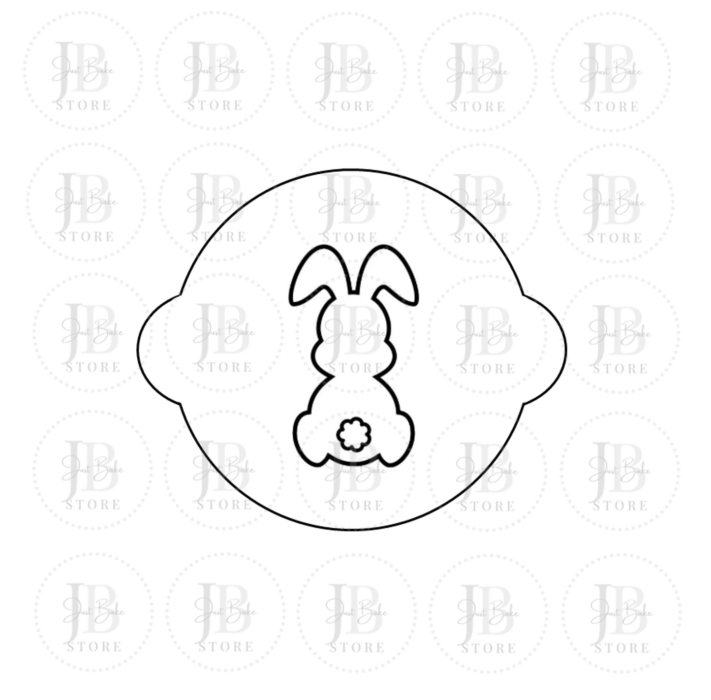 00124 - Bunny Fondant Stamp