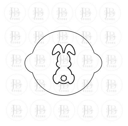 00124 - Bunny Fondant Stamp