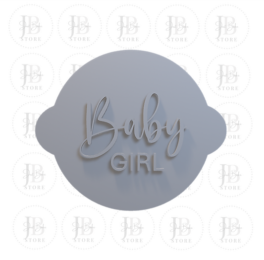 00125 - Baby Girl Fondant Stamp