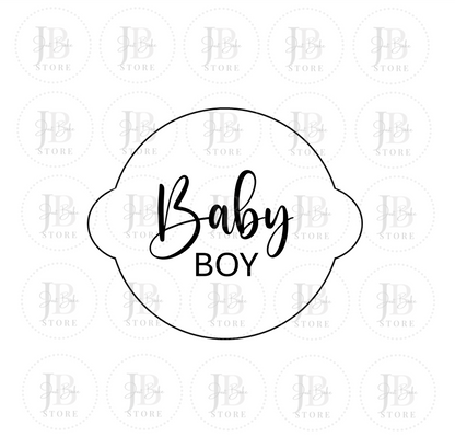 00126 - Baby Boy Fondant Stamp