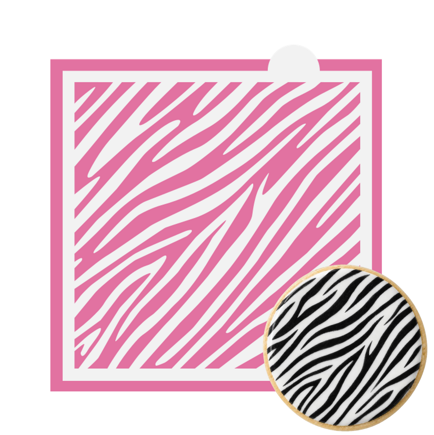 1001. Zebra Pattern Cookie Stencil