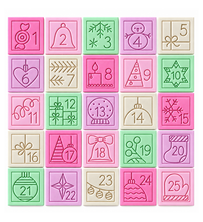 Advent Calendar Cookie Cutter and Stamp Set