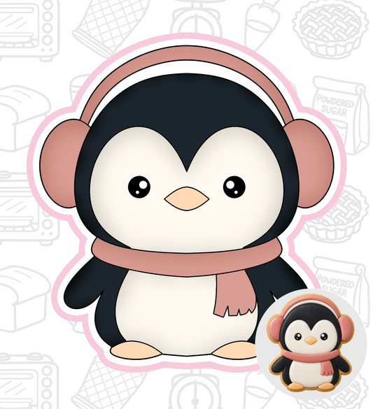 1077. Penguin Cookie Cutter