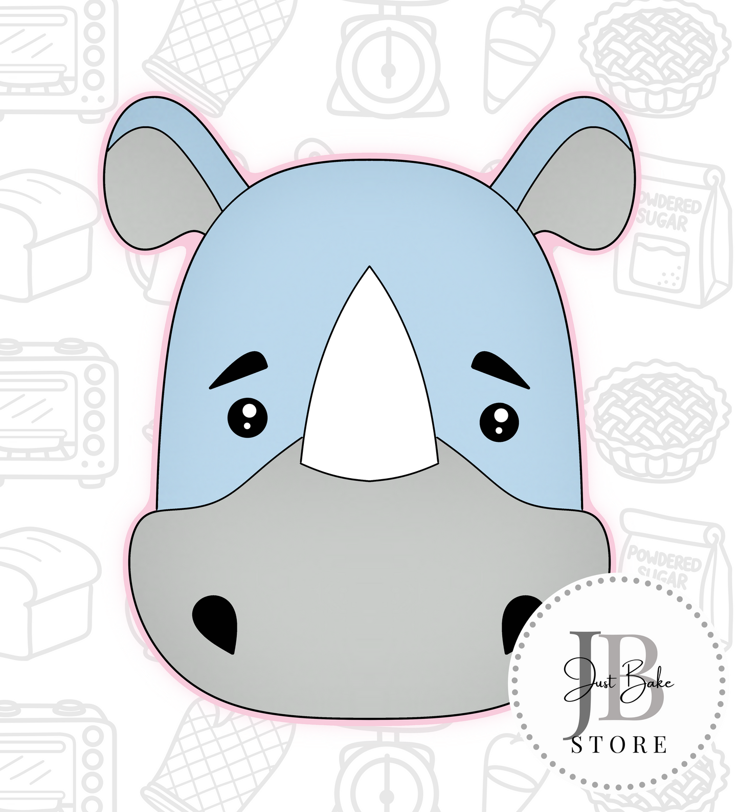 122. Rhino Cookie Cutter