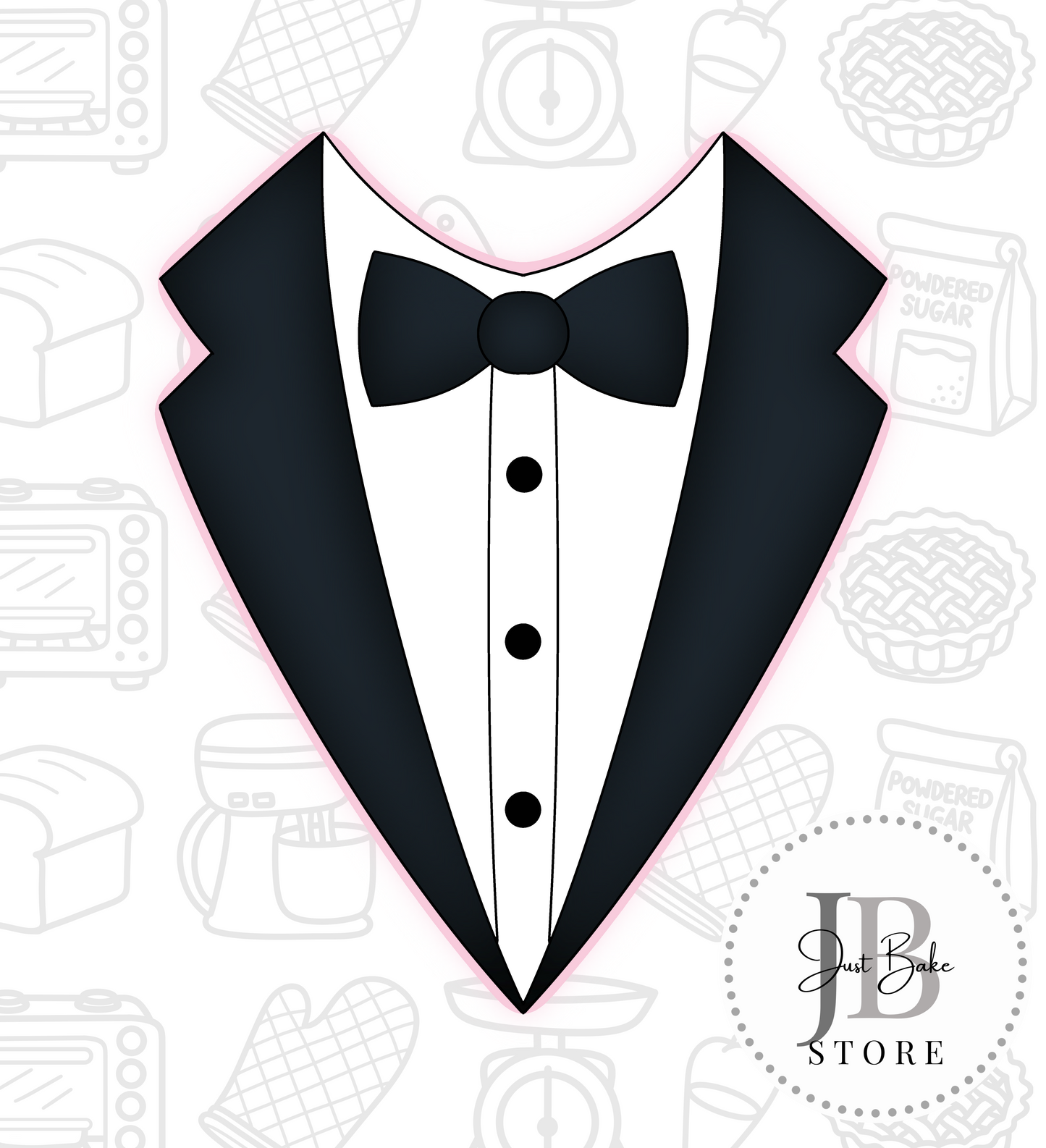127. Wedding Suit|Tuxedo Cookie Cutter