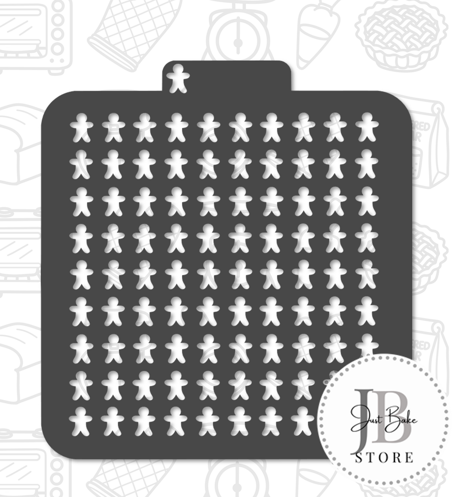 154. Gingerbread Man Sprinkle Stencil