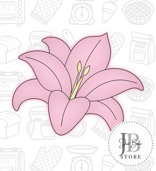 168. Lily Flower Cookie Cutter