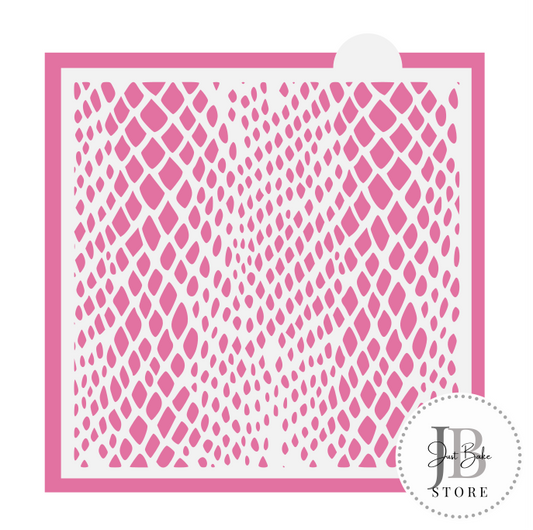 204. Snake Skin Background Stencil