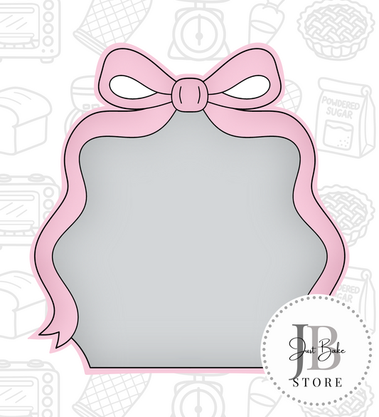 249. Bow Plaque Cookie Cutter