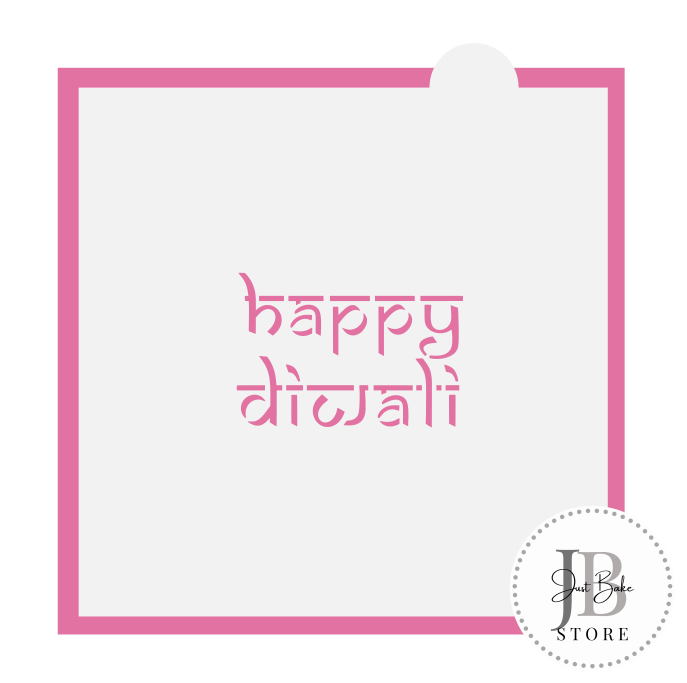 266. Happy Diwali Cookie Stencil