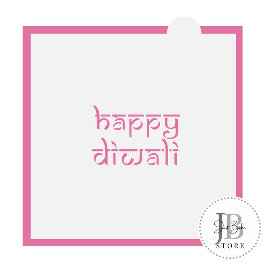 266. Happy Diwali Cookie Stencil