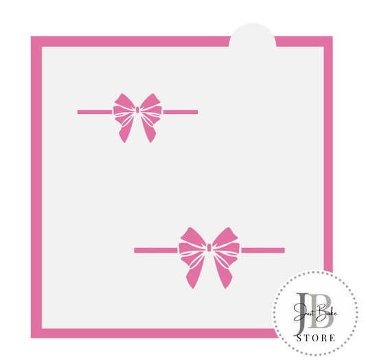 268. Bow Cookie Stencil