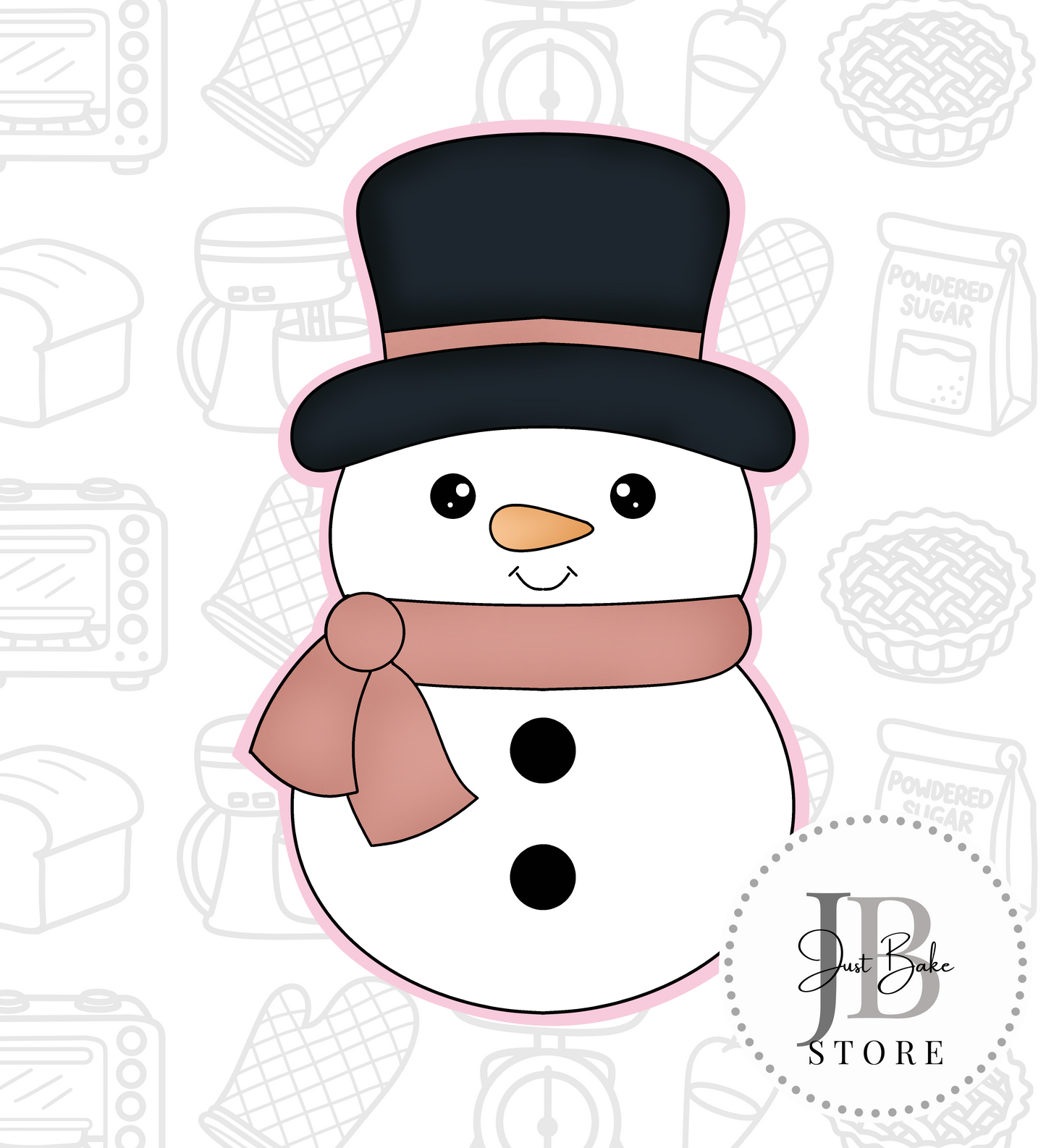 322. Snowman Cookie Cutter