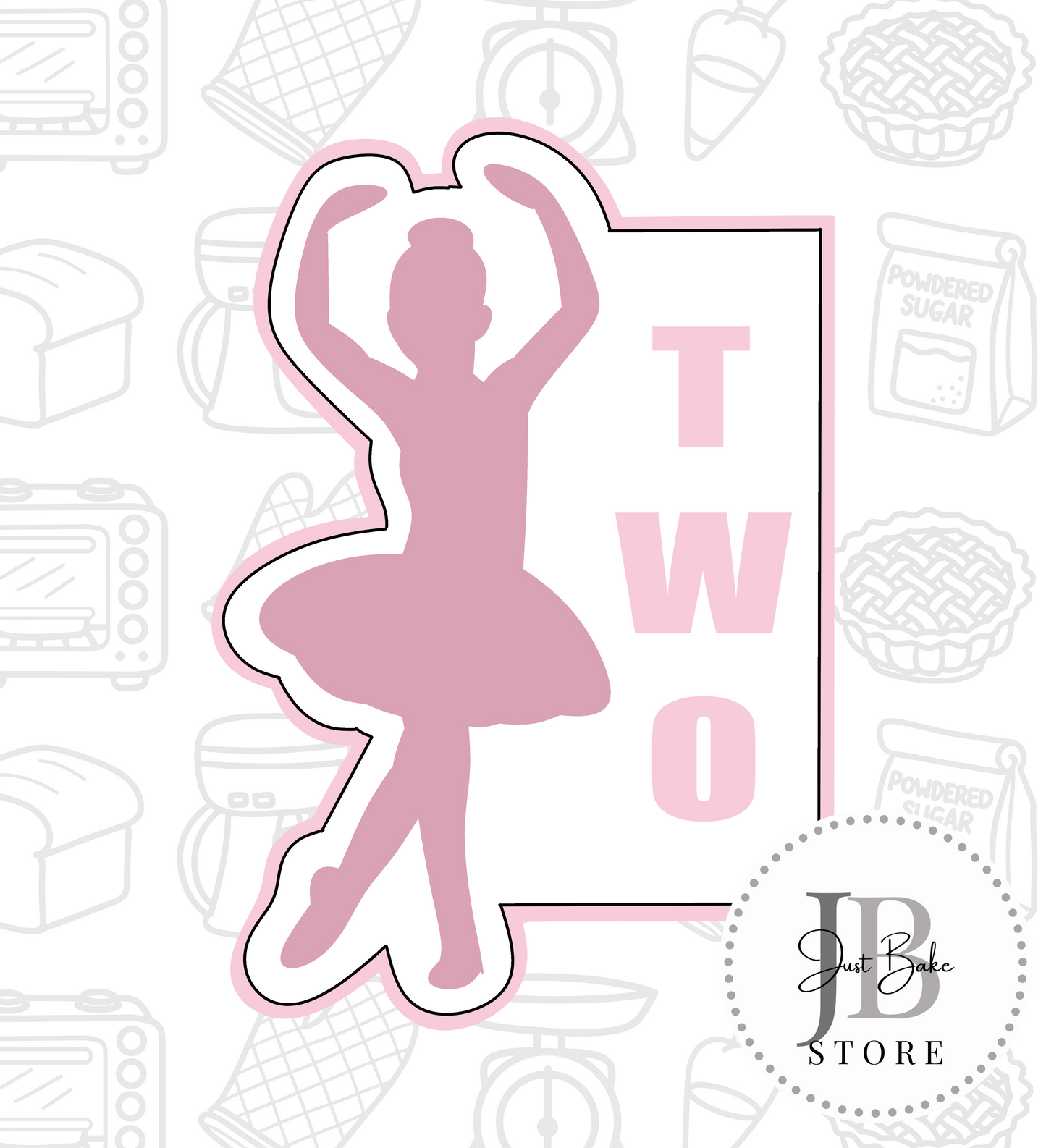 345. Ballet Plaque Cookie Cutter