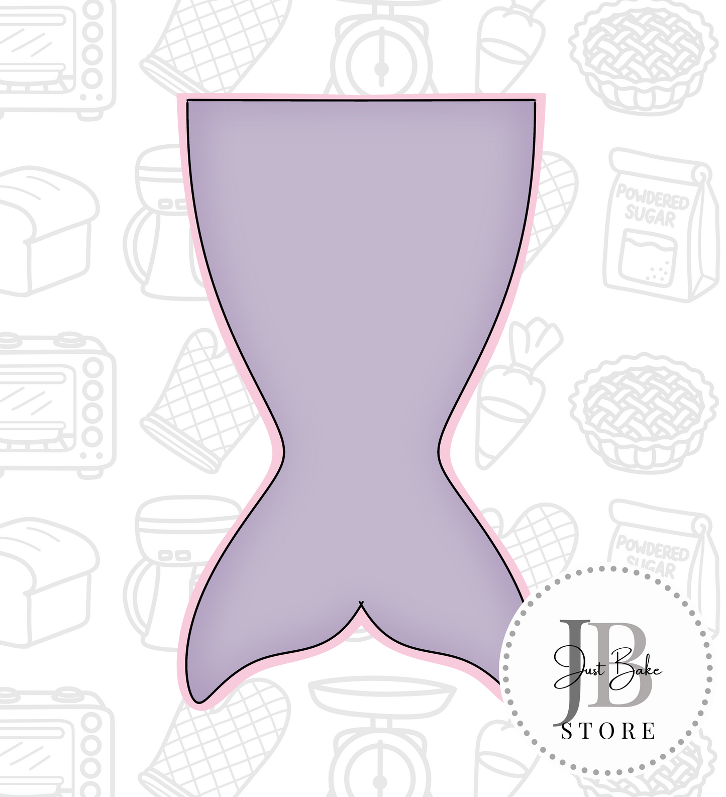 348. Mermaid Tail Cookie Cutter