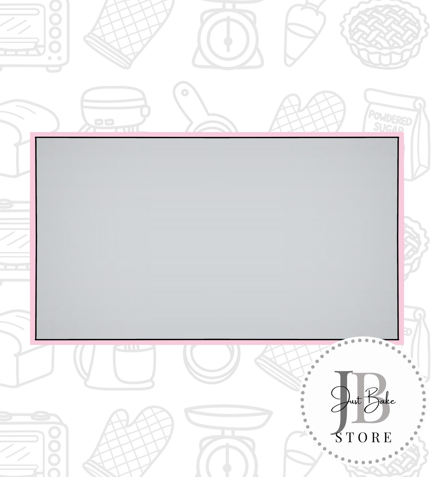 389. Plaque Cookie Cutter (Rectangle)