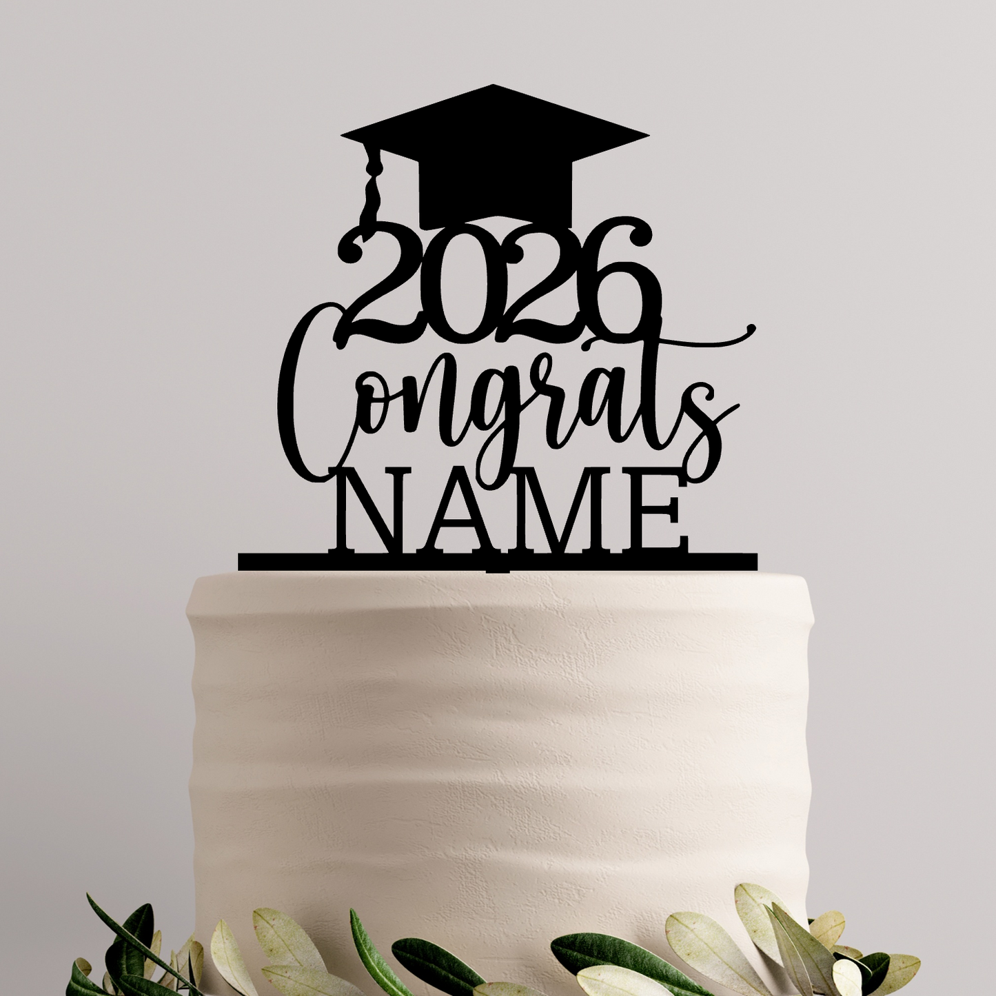 698. Personalised Congrats Cake Topper