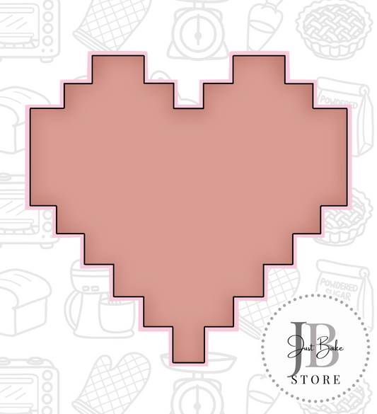 420. Pixel Heart Cookie Cutter