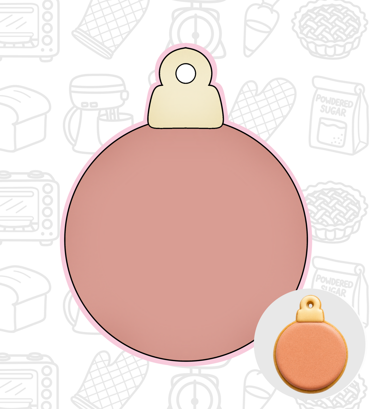 426. Christmas Bubble (Ornament) Cookie Cutter