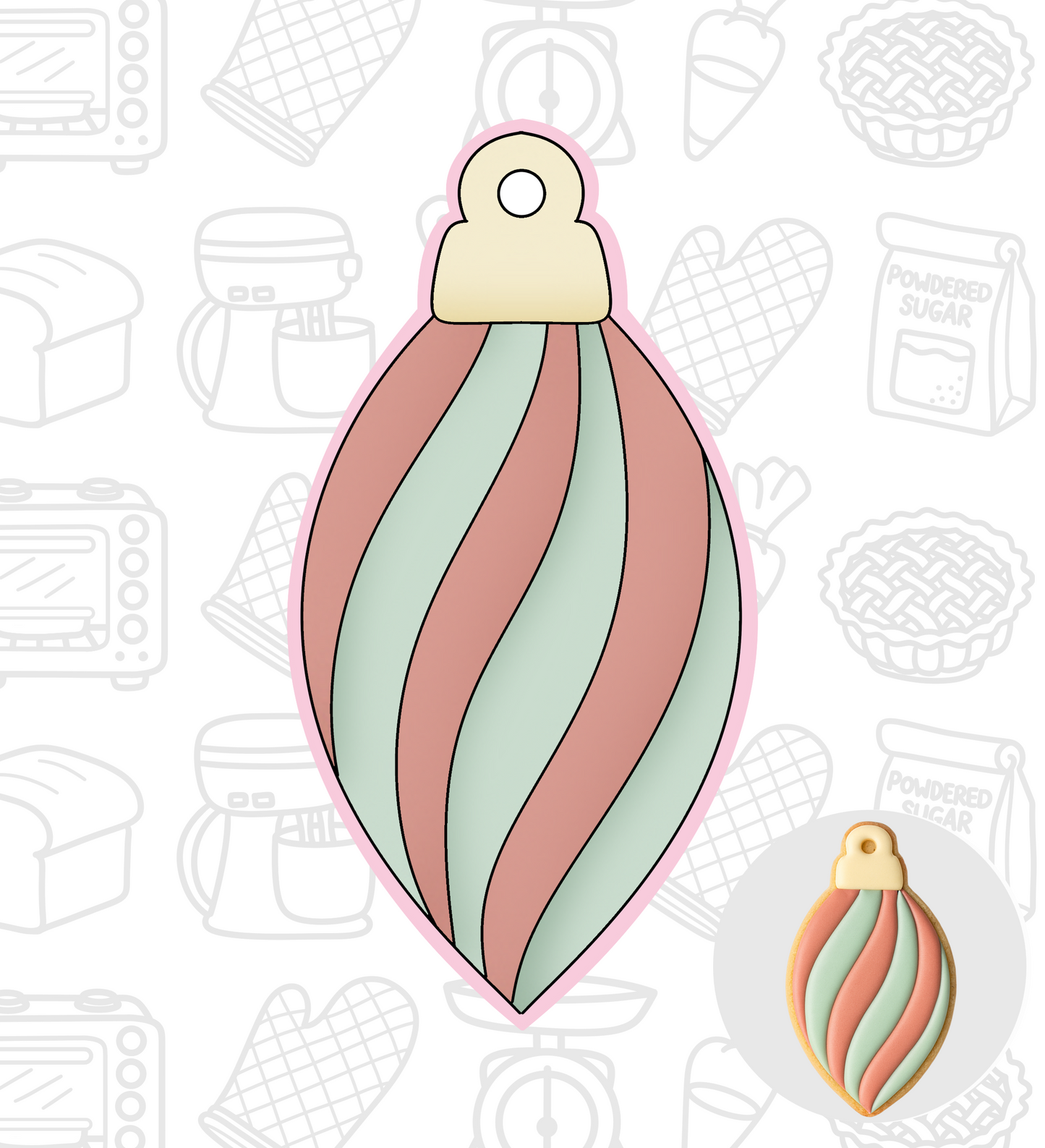 429. Christmas Bubble (Ornament) Cookie Cutter