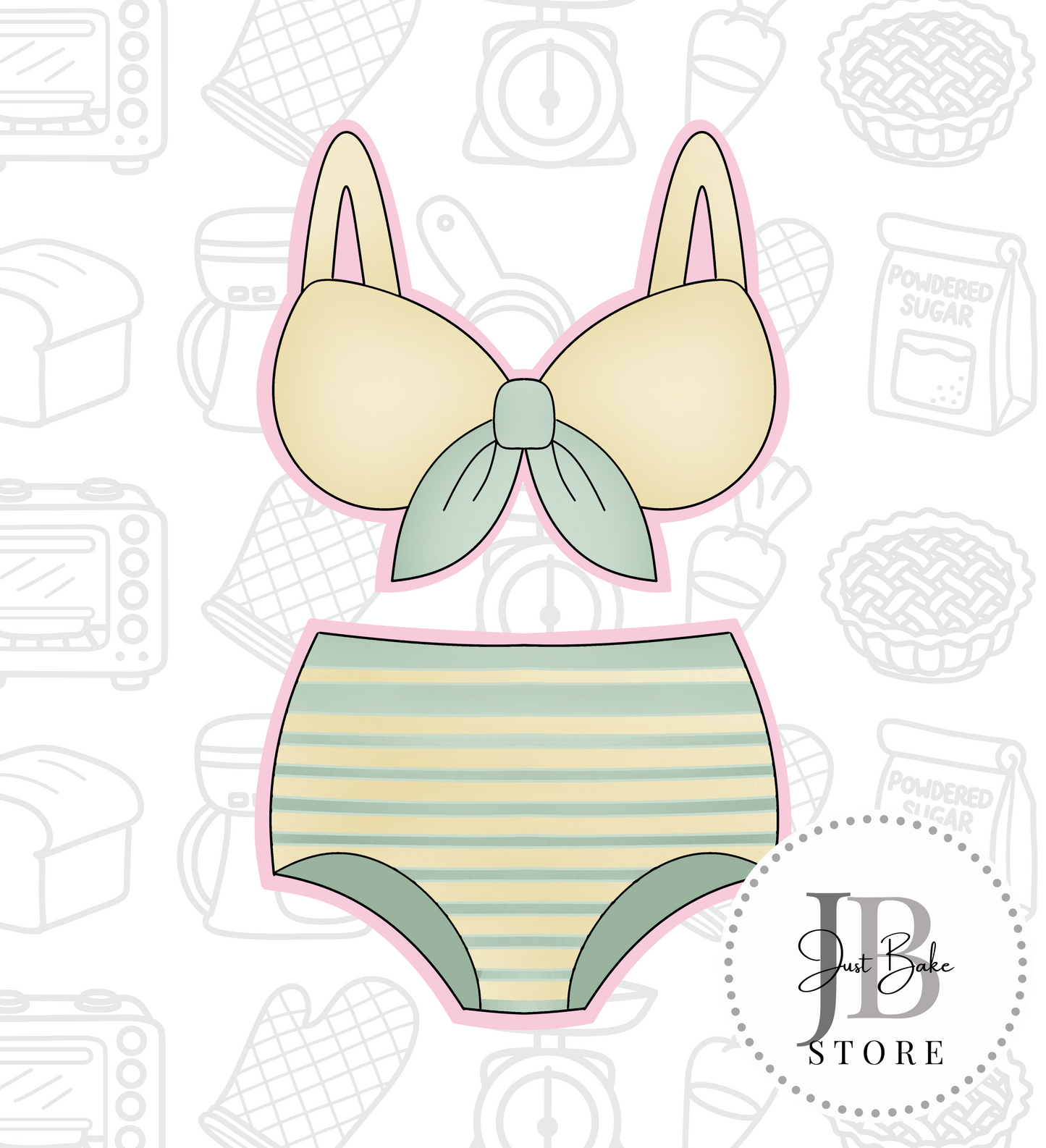 453. Bikini Cookie Cutter Set (SET OF 2)