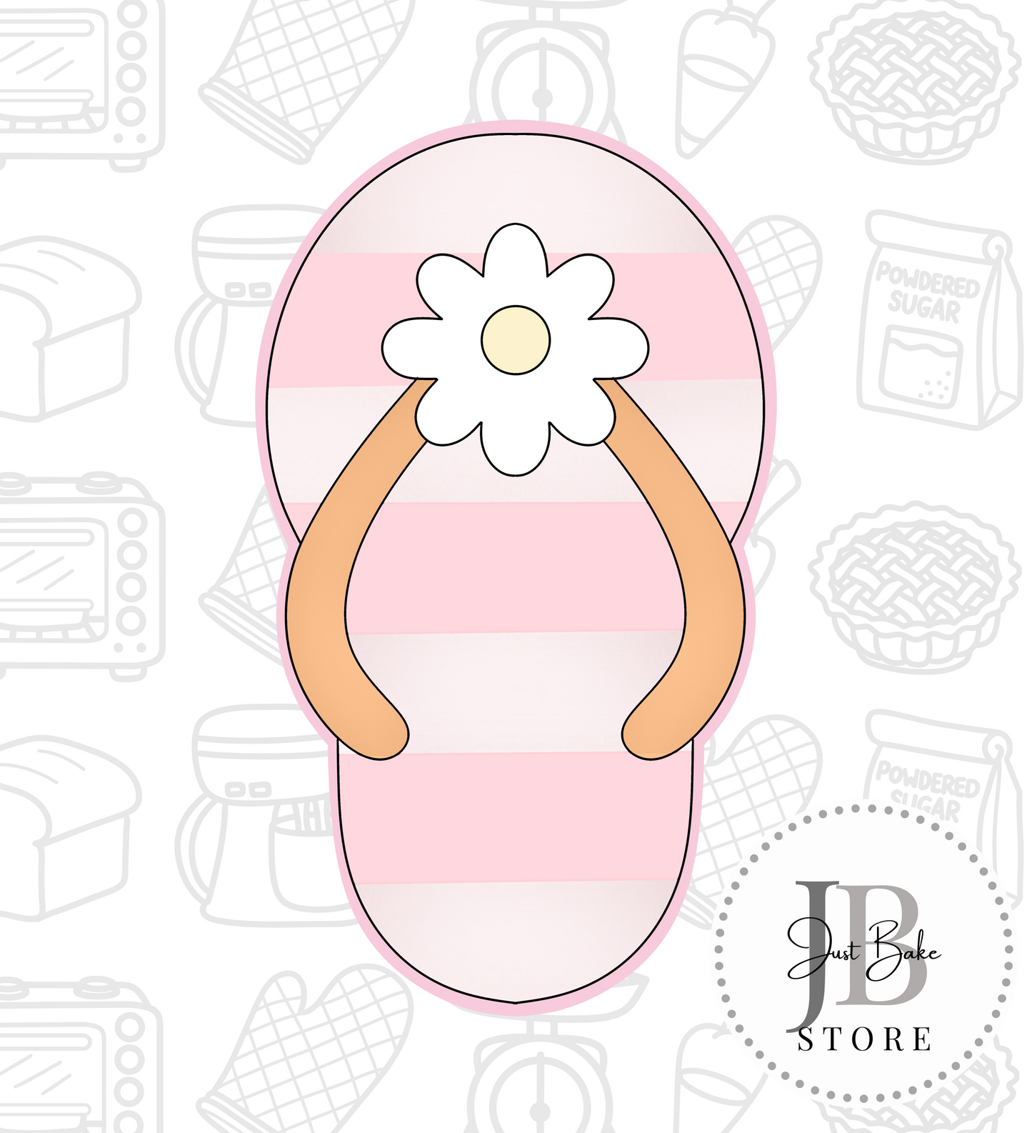 455. Flip Flop Cookie Cutter