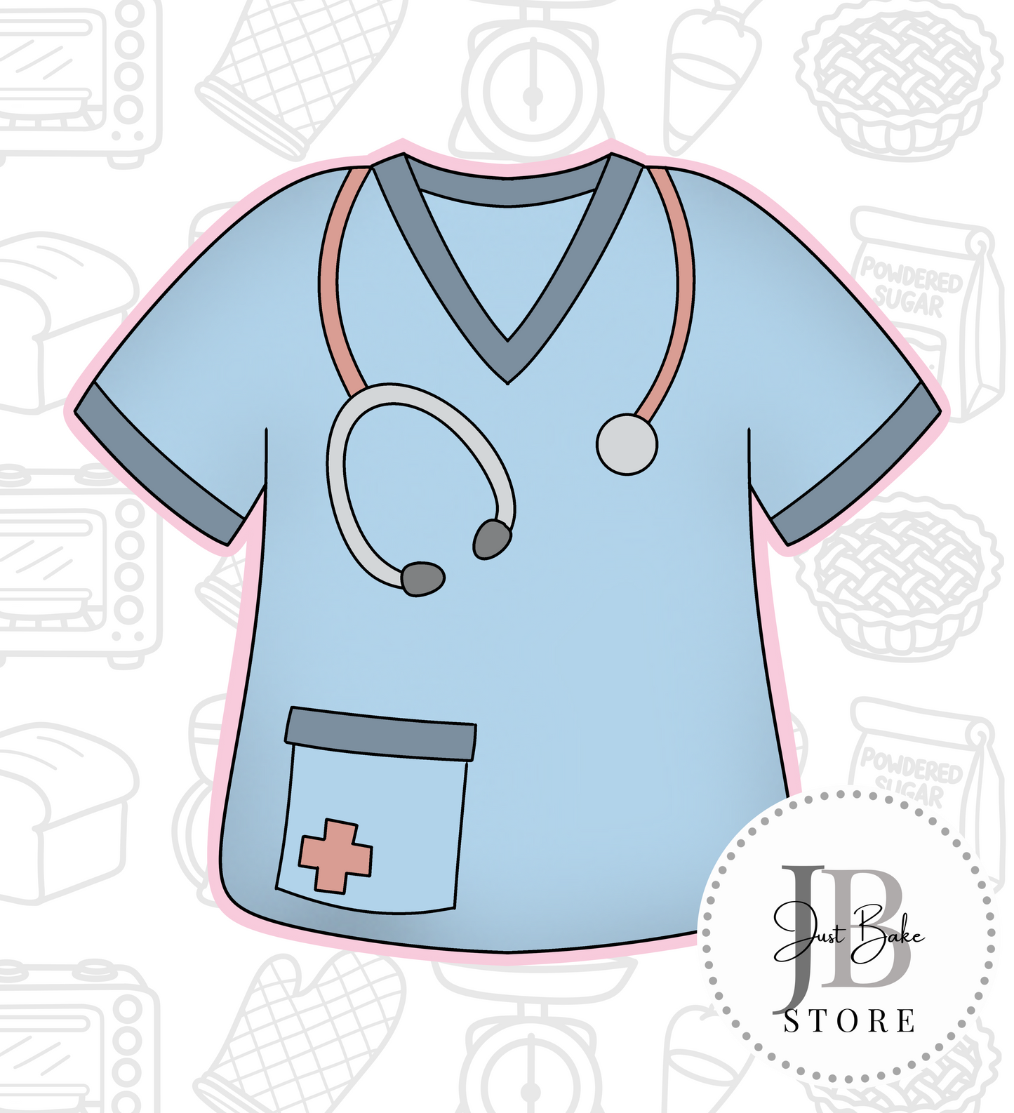 473. Scrubs Cookie Cutter