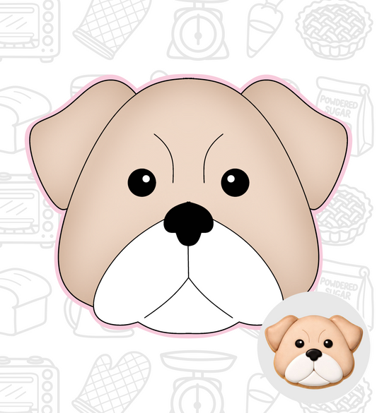 495. Dog Cookie Cutter (Bull Dog)