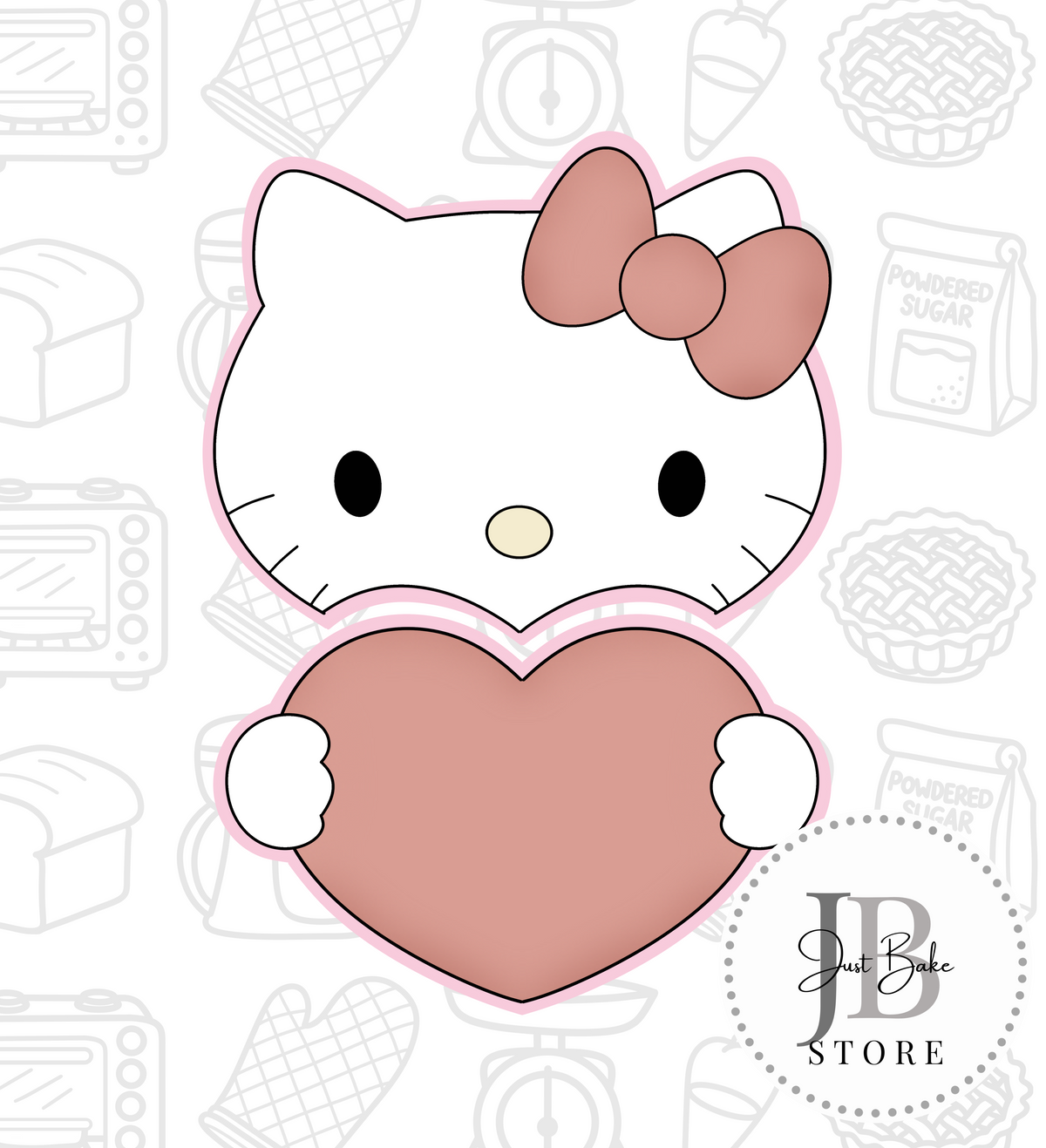 Cutter Hello Kit 500. Hello Kitty Cookie Cutter Set (Set of 2) – justbakestore